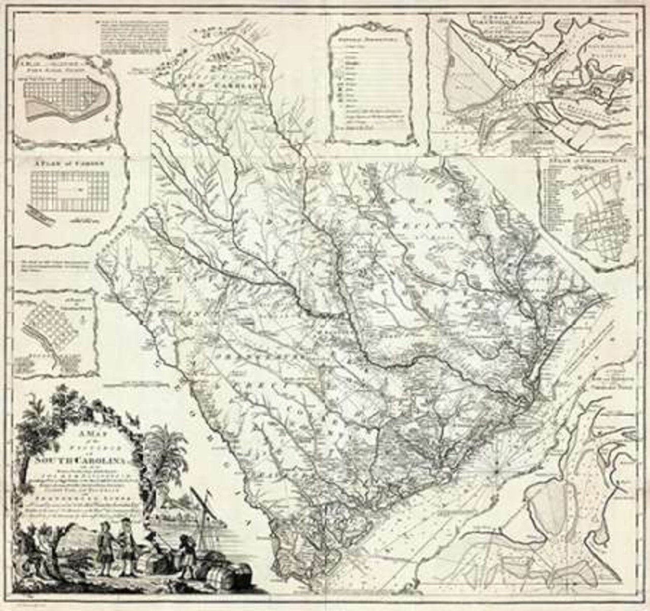 A Map of the Province of South Carolina, 1773 Poster Print by James Cook - Item # VARPDX295042